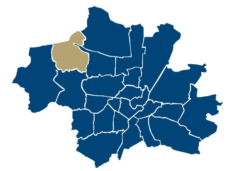 Stadtteil-Karte von Allach und Umgebung