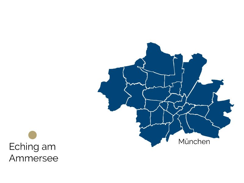 Stadtteil-Karte von Eching am Ammersee