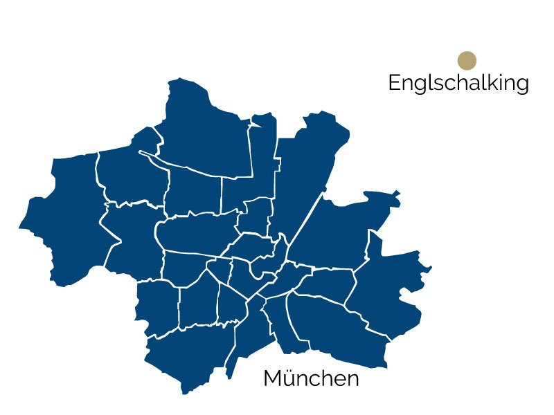 Stadtteil-Karte von Englschalking am Cosimapark und Umgebung