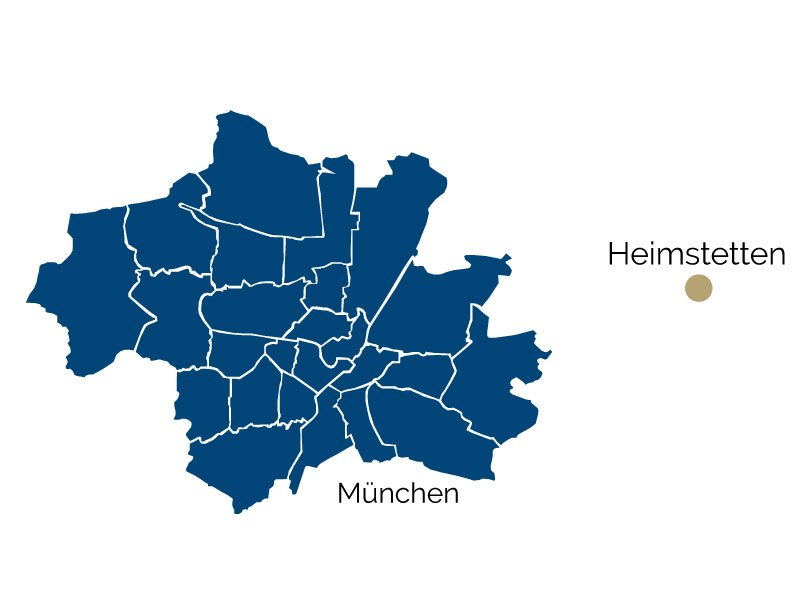 Stadtteil-Karte von Heimstetten