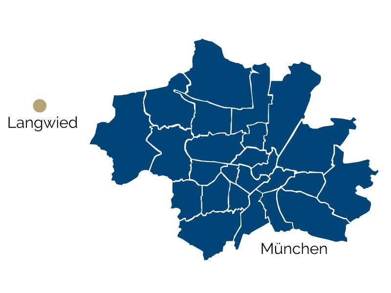 Stadtteil-Karte von Langwied 