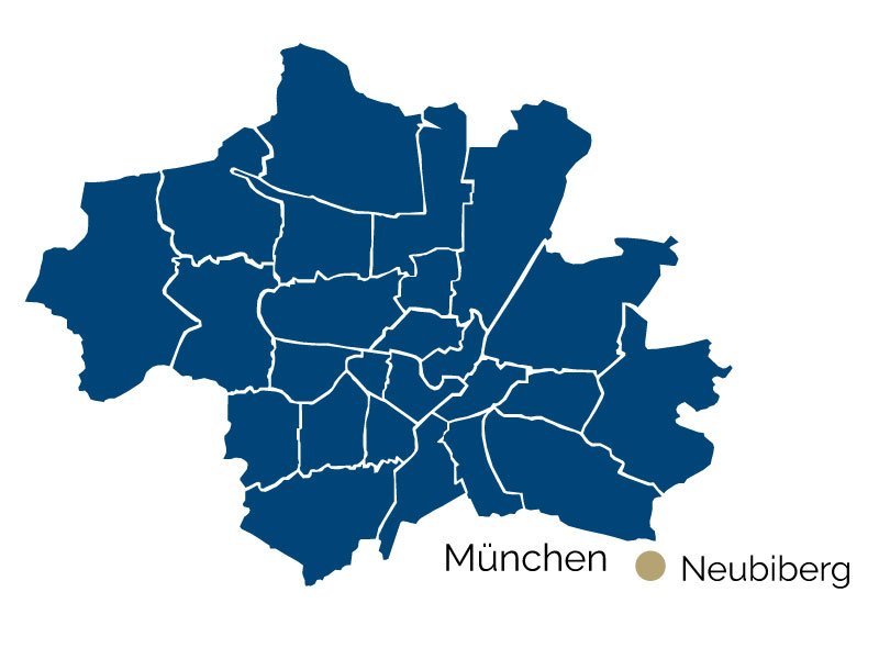 Stadtteil-Karte von Neubiberg