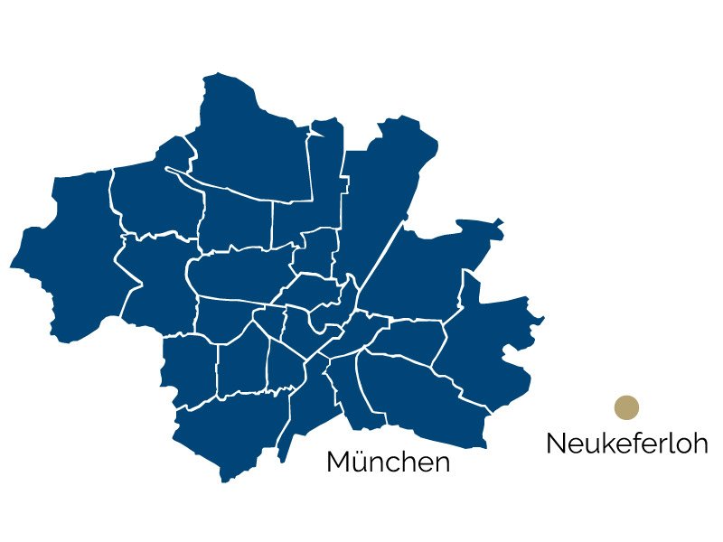 Stadtteil-Karte von Neukeferloh und Umgebung