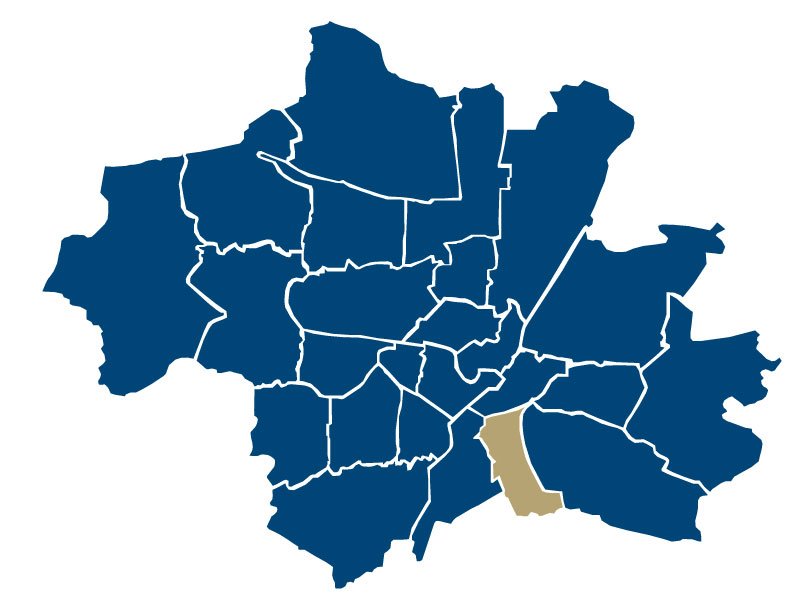 Stadtteil-Karte von Umgebung Obergiesing