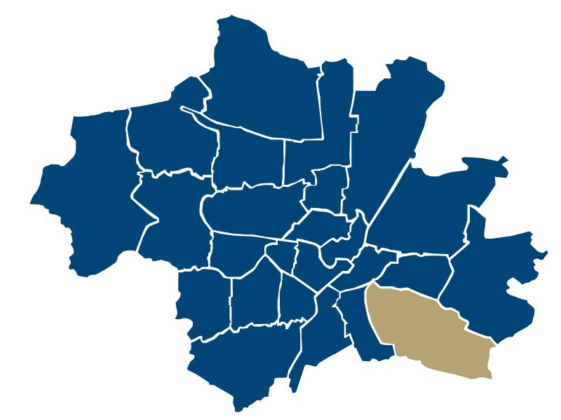 Stadtteil-Karte von Waldperlach