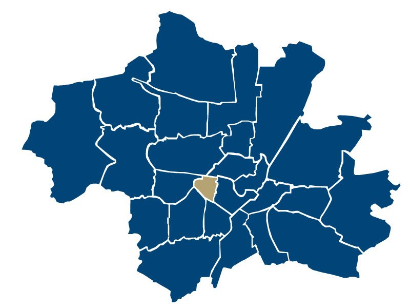 title="Stadtteil-Karte der Schwanenthalerhöhe und Stadtzentrum" Stadtteil-Karte der Schwanenthalerhöhe und Stadtzentrum