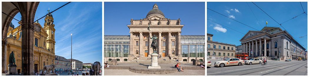 Fotos der Sehenswürdigkeiten in der Altstadt Sehenswürdigkeiten im Zentrum Münchens