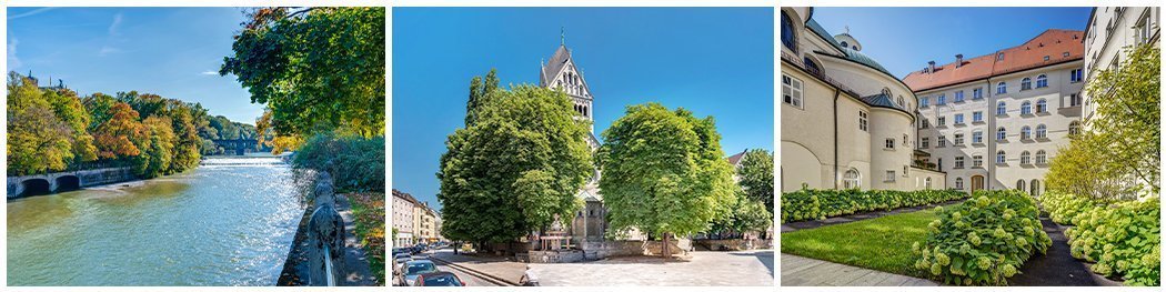 Fotos der Sehenswürdigkeiten und Umgebung des Lehels in München