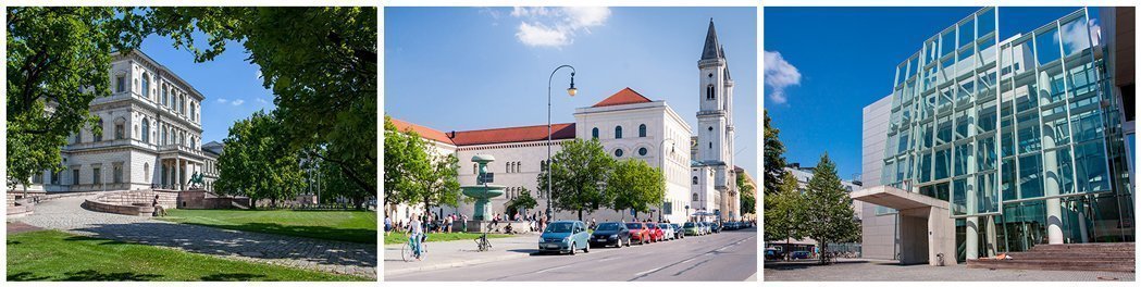 Fotos der Sehenswürdigkeiten in Maxvorstadt-Universiätsviertel