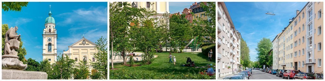 Fotos der Umgebung der Maxvorstadt-Josephplatz Fotos der Umgebung der Maxvorstadt-Josephplatz
