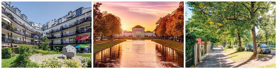 Fotos der Wohnanlagen und Umgebung in München Neuhausen