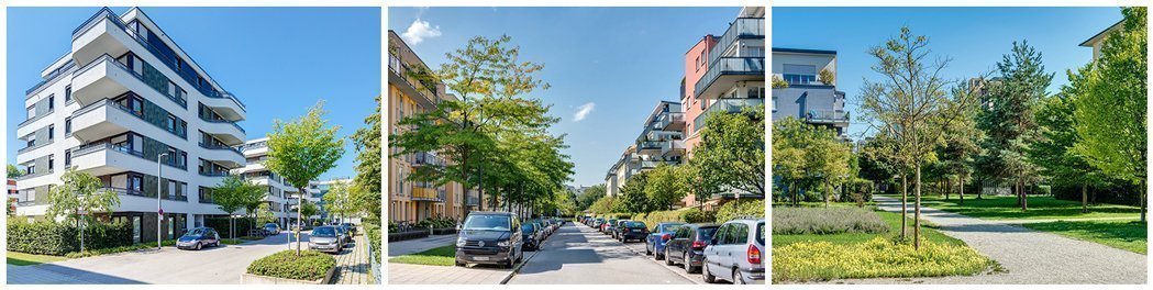 Fotos der Häuser vom Stadtteil Parkstadt Schwabing 